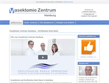 Tablet Screenshot of hamburg-vasektomie.de